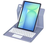 [SCIMIN] Étui rotatif à 360 degrés avec clavier Bluetooth pour Samsung Galaxy Tab S10 FE+ 13,1" (SM-X620/SM-X626B) - Clavier pavé tactile amovible et support pivotant