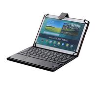 [Scimin] universel 17,8 cm à 26,7 cm clavier Bluetooth pavé Coque clavier Touchpad pour Android et Windows tablettes telles que Samsung Galaxy Tab A 8.0, Samsung Galaxy Tab S 8.4, Samsung Galaxy Tab S2 8.0, Samsung Galaxy Tab Pro 8.4, Samsung Galaxy Tab 3 8.0, Samsung Galaxy Tab 4 8.0, Samsung Galaxy Note 8.0, Samsung Galaxy Tab 8.9, Acer Iconia One 8, Acer Iconia Tab 8 A1, Lenovo Tab 2 A8-50, Lenovo Tab S8, Lenovo A8-50 A5500, Asus Memo Pad 8, Asus ZenPad S 8.0, Sony Xperia Z3 Tablette Compact, LG G Pad II 8.0, LG G Pad 8.0, LG G Pad 8.3, Dell Venue 8, Dell Venue 8 Pro, Huawei MediaPad T1 8.0 Huawei MediaPad M1, Huawei MediaPad M2, etc... 9''-10.5'' noir