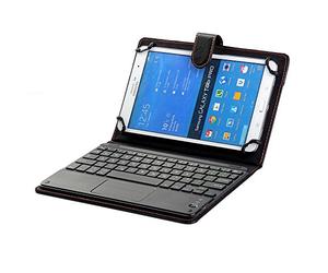 [Scimin] universel 17,8 cm à 26,7 cm clavier Bluetooth pavé Coque clavier Touchpad pour Android et Windows tablettes telles que Samsung Galaxy Tab A 8.0, Samsung Galaxy Tab S 8.4, Samsung Galaxy Tab S2 8.0, Samsung Galaxy Tab Pro 8.4, Samsung Galaxy Tab 3 8.0, Samsung Galaxy Tab 4 8.0, Samsung Galaxy Note 8.0, Samsung Galaxy Tab 8.9, Acer Iconia One 8, Acer Iconia Tab 8 A1, Lenovo Tab 2 A8-50, Lenovo Tab S8, Lenovo A8-50 A5500, Asus Memo Pad 8, Asus ZenPad S 8.0, Sony Xperia Z3 Tablette Compact, LG G Pad II 8.0, LG G Pad 8.0, LG G Pad 8.3, Dell Venue 8, Dell Venue 8 Pro, Huawei MediaPad T1 8.0 Huawei MediaPad M1, Huawei MediaPad M2, etc... 8''-9'' noir