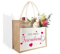 Scinzene Cadeau de départ à la retraite pour femme, avec inscription « Für Immer Feierabend » imprimé, cadeau de retraite pour femme, cadeau d'adieu, cadeau de retraite, cadeau d'adieu, cadeau de