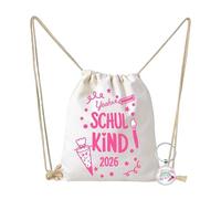 Scinzene Ensemble cadeau d'écolier, petit sac d'école et porte-clés avec motifs, pour fille 2026, cadeau de rentrée des classes, peut être utilisé comme sac d'école pour les fêtes scolaires