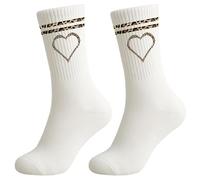 Scinzene Leo Chaussettes de tennis en coton 38-44, chaussettes à motif léopard avec cœur, imprimé léopard pour femme, chaussettes léopard, chaussettes de sport pour le sport, les loisirs, les femmes