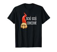 Scio Ciucciue Pulcinella Corno Napolitain Bonne Chance Italienne T-Shirt