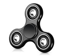 SCIONE Fidget Spinner Jouet Sensoriel pour Les Mains Soulagement de l'anxiété et du Stress Hand Spinner Cadeaux pour Enfants Sacs à Surprises pour Adultes (Noir)