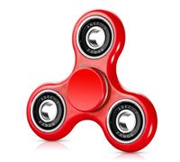 SCIONE Fidget Spinner Jouet Sensoriel pour Les Mains Soulagement de l'anxiété et du Stress Hand Spinner Cadeaux pour Enfants Sacs à Surprises pour Adultes (Rouge)