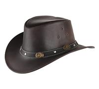 Scippis Chapeau Elreno en Cuir australien de boeuf (XL (60-61 cm) - marron)