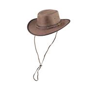 Scippis Chapeau en Cuir Henbury pour Homme Traveller (L (58-59 cm) - Marron)