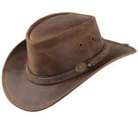 Scippis Irving Chapeau de Cowboy, Marron, M Mixte