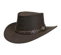 SCIPPIS Chapeau en cuir Wallaroo, marron, L