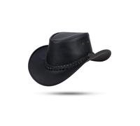 Scippis Chapeau Western Couta Faux Leather (M (56-57 cm) - noir)