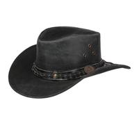 Scippis - Lederen hoed Williams - Black, S/55-56cm