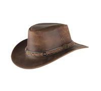 Scippis - Lederen hoed Williams - Brown, M/57-58cm