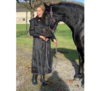 Scippis Manteau d'équitation Stockman imperméable, avec capuche et doublure en coton XL