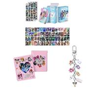 SCISSH Lot de 60 cartes postales K-pop - 64 autocollants - Album pour classeur - Porte-clés (NEW-JEANS)