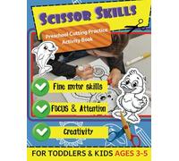 Scissor Skills Preschool: Fun and Educational Cutting Practice Activity, For Toddlers and Kids Ages 3 - 5
