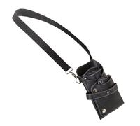 Scissors Pouch Hairdressing Carrying Bag Barber Tools Holder Case pour Ranger Les Outils de Coiffure(Black)
