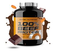 Scitec Nutrition 100% Beef Protein, Boisson protéinée en poudre aromatisée, Sans lactose, Sans sucre, Sans gluten, 1,8 kg, Chocolat aux amandes
