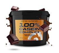 Scitec Nutrition 100% Casein Complex - Complexe de caséine à base de caséine micellaire - avec L-Glutamine, Taurine et Enzymes végétales, 5 kg, Chocolat belge