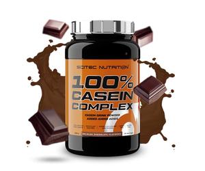 Scitec Nutrition 100% Casein Complex - Complexe de caséine à base de caséine micellaire - avec L-Glutamine, Taurine et Enzymes végétales, 920 g, Chocolat belge