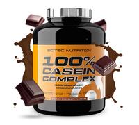 Scitec Nutrition 100% Casein Complex - Complexe de caséine à base de caséine micellaire - avec L-Glutamine, Taurine et Enzymes végétales, 2,35 kg, chocolat belge