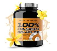 Scitec Nutrition 100% Casein Complex - Concentré de caséine micellaire | Avec caséinate de calcium et L-Glutamine - Enzymes végétales ajoutées - Sans sucre ni gluten - 2,35 kg, Vanille