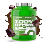 Scitec Nutrition 100% Hydro Isolate - Isolat hydrolysé avec Glutamine & Arginine - Sans sucre, sans gluten - Récupération post-entraînement, 2000 g, Chocolat