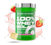 Scitec Nutrition 100% Whey Isolate, Boisson en poudre aromatisée avec isolât de protéines, L-glutamine, L-arginine et édulcorants, sans sucre, sans gluten, 700 g, Fraise-Chocolat blanc