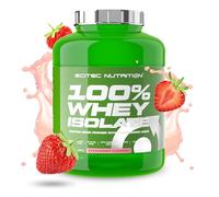 Scitec Nutrition 100% Whey Isolate - Pure Protein Power avec BCAAs - Glutamine & Arginine - Formule sans sucre ni gluten, 2 kg, Fraise