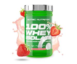 Scitec Nutrition 100% Whey Isolate - Pure Protein Power avec BCAAs - Glutamine & Arginine - Formule sans sucre ni gluten, 700 g, Fraise
