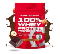Scitec Nutrition 100% Whey Protein Professional - Amélioré avec des acides aminés supplémentaires et des enzymes digestives - Sans gluten - Sans huile de palme, 500 g, Chocolat-Noisette