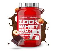 Scitec Nutrition 100% Whey Protein Professional - Amélioré avec des acides aminés supplémentaires et des enzymes digestives - Sans gluten - Sans huile de palme, 920 g, Chocolat-Noisette