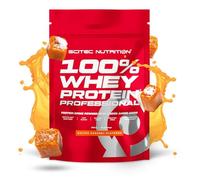 Scitec Nutrition 100% Whey Protein Professional - Amélioré avec des acides aminés supplémentaires et des enzymes digestives - Sans gluten - Sans huile de palme, 500 g, Caramel salé