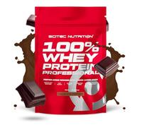 Scitec Nutrition 100% Whey Protein Professional - Amélioré avec des acides aminés supplémentaires et des enzymes digestives - Sans gluten - Sans huile de palme, 500 g, Chocolat