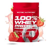 Scitec Nutrition 100% Whey Protein Professional - Complexe de whey | Concentré et isolat de lactosérum - avec enzymes digestives - protéines pour les muscles - 1000 g, Fraise