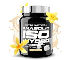 Scitec Nutrition Anabolic Iso+Hydro - Protéines de lactosérum et créatine | Isolat et hydrolysat de whey - Maca et acides aminés - Zinc pour un taux normal de testostérone - 920 g, Vanille