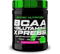 Scitec Nutrition BCAA + Glutamine Xpress - Mélange d'acides aminés essentiels - avec 5g de BCAA 2:1:1-5g de Glutamine - enrichi en Taurine, 300 g, Bubble gum