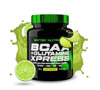Scitec Nutrition BCAA + Glutamine Xpress - Mélange d'acides aminés essentiels - avec 5g de BCAA 2:1:1-5g de Glutamine - enrichi en Taurine, 600 g, Lime