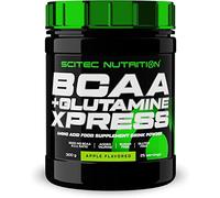 Scitec Nutrition BCAA + Glutamine Xpress - Mélange d'acides aminés essentiels - avec 5g de BCAA 2:1:1-5g de Glutamine - enrichi en Taurine, 300 g, Pommes