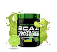 Scitec Nutrition BCAA + Glutamine Xpress - Mélange d'acides aminés essentiels - avec 5g de BCAA 2:1:1-5g de Glutamine - enrichi en Taurine, 300 g, Lime