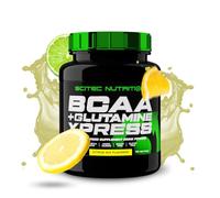 Scitec Nutrition BCAA + Glutamine Xpress - Mélange d'acides aminés essentiels - avec 5g de BCAA 2:1:1-5g de Glutamine - enrichi en Taurine, 600 g, Mélange d’agrumes