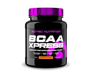 Scitec Nutrition BCAA Xpress, sans sucre, gluten et lactose, 5g de BCAA purs, récupération et croissance musculaire, ratio d'acides aminés 2:1:1, aromatisé et facile à mélanger, 700 g, Mangue