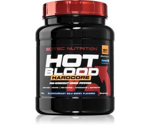 Scitec Nutrition Hot Blood Hardcore aide aux performances sportives avec acides aminés saveur Blackcurrant & Goji Berry 700 g