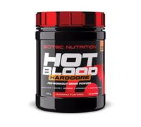 Scitec Nutrition Hot Blood Hardcore, Poudre de boisson pré-entraînement avec acides aminés et créatine, 375 g, Fruits des bois