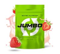 Scitec Nutrition Jumbo - Gain de poids hypercalorique - avec protéines multi-composants - matrice d'acides aminés - matrice métabolique - mélange de super-aliments, 1,32 kg, Fraise