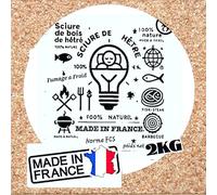 Sciure de Bois de Hêtre 6l pour Fumoir à Viande et Poisson |||Adaptée au Serpentin Fumoir à Froid |||| MADE IN FRANCE |||| Copeaux de bois compatible avec fumoirs à froid, Mélange PRO | 0,4-1 mm | 2KG