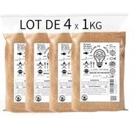 Sciure de Bois de Hêtre Lot de 40L -4 sacs de1KG pour Fumoir à Viande, Poisson,Adaptée au Serpentin Fumoir à Froid | MADE IN FRANCE | Copeaux de bois compatible avec fumoirs à froid,Mélange PRO de 4KG