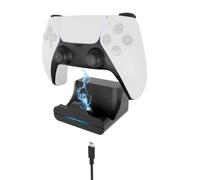 sciuU Chargeur Compatible avec PS5 DualSense Controller - Support Mural | Station de Charge avec Câble USB de 1m compatible avec PlayStation 5 Manette Gamepad - Charger Dock avec Indicateur LED