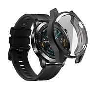 sciuU Coque Compatible avec Huawei GT 2 (46mm, Sortie en 2019), Boîtiers Étui de Protection avec Protection D'écran en TPU Flexible, Anti-Chocs Spécialement pour Smart Watch Huawei GT 2 - Noir