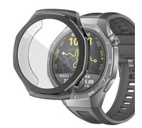 sciuU Coque Compatible avec Huawei GT 5 Pro 46mm, Boîtiers Étui de Protection avec Protection D'écran en TPU Flexible, Anti-Chocs Couverture pour Smart Watch GT5 Pro - Noir