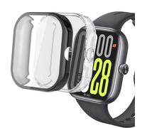 sciuU Coque Compatible avec Redmi Watch 5 2.07" / Redmi Watch 4, [Ensemble de 2] Boîtiers Étui de Protection avec Protection D'écran en TPU Flexible, Anti-Chocs Couverture - Noir + Clair